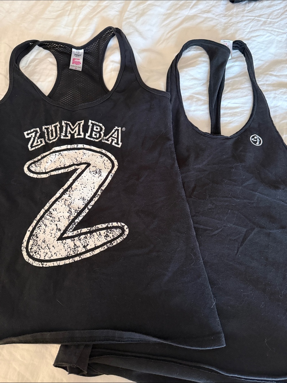 Zumba Black Graphic Racerback Tank